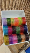 Trendy Crystal Glossy Glass Bangles Combo Set Suppliers In India